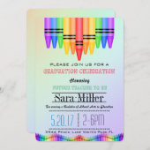 Crayola Rainbow Teacher Afstuderen Kaart (Voorkant / Achterkant)