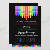 Crayola Rainbow Teacher Afstuderen Kaart (Voorkant / Achterkant)