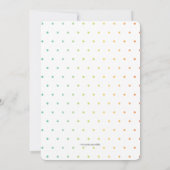 Crayola Rainbow Teacher Afstuderen Uitnodiging (Achterkant)