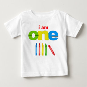 Crayon 1st Birthday T-shirt Toddler Baby Kind