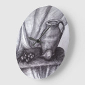 Crayon à vie fixe dessin classique horloge murale (Angle)