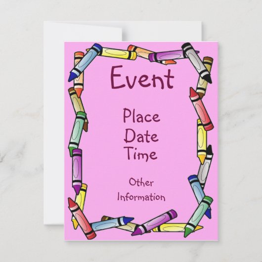 Crayon Border Kaart (Voorkant)