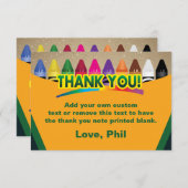 Crayon Box Bedankt kaarten (Voorkant / Achterkant)