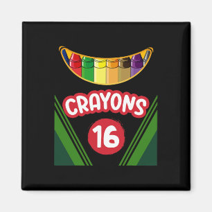 Crayon Box Fun Teacher Student Crayon Squad Hallow Magneet