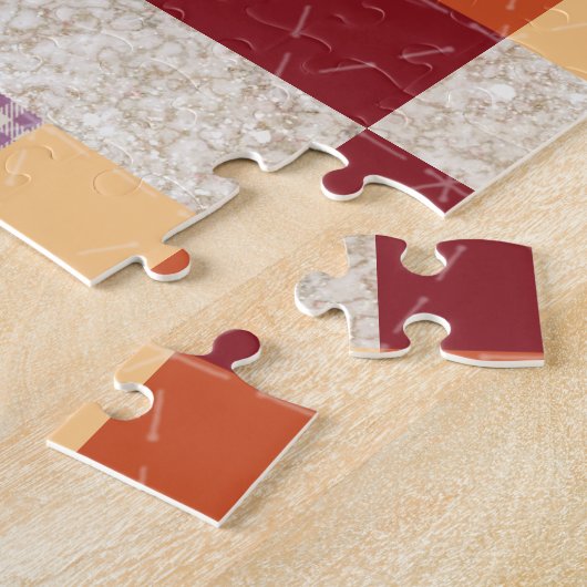 Crayon Box Patchwork Print Legpuzzel (Zijkant)