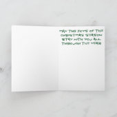 Crayon brillant mélangé arbre de Noël Carte (Intérieur)