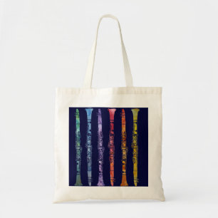 Crayon Clarinets over de marine Tote Bag