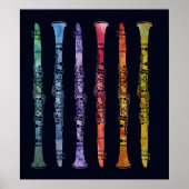 Crayon Clarinets Poster (Voorkant)