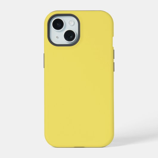 Crayon Color Yellow iPhone 15 Coque (Verso)