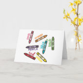 Crayon Colors Kaart (Gele Bloem)