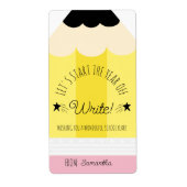 Crayon Commençons l'année de l'écriture Sticker ca (Devant)