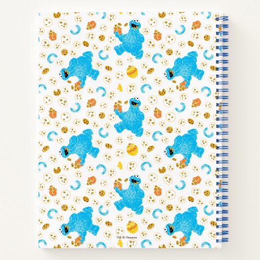 Crayon Cookie Monster Cookie Pattern Notitieboek (Achterkant)