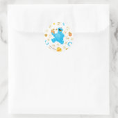 Crayon Cookie Monster Koekje Patroon Ronde Sticker (Tas)