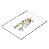 Crayon d'astronaute et carnet de papier (Côté gauche)