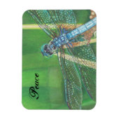Crayon de couleur bleu dragonfly sur Magnet (Vertical)