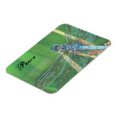 Crayon de couleur bleu dragonfly sur Magnet (Côté Gauche)