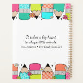 Crayon de couleur Professeur Nom Classe (Dos)