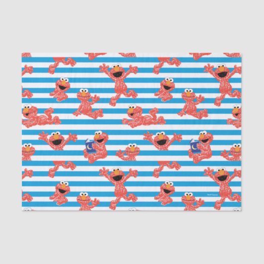 Crayon Elmo Stripe Pattern Tissuepapier (Voorkant)