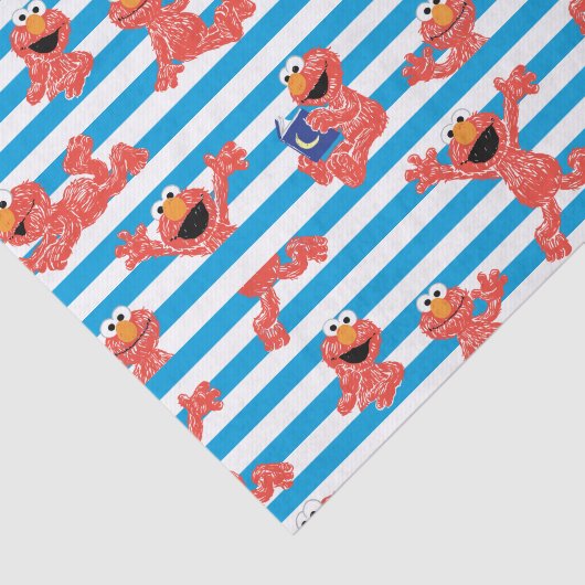Crayon Elmo Stripe Pattern Tissuepapier (Detail)