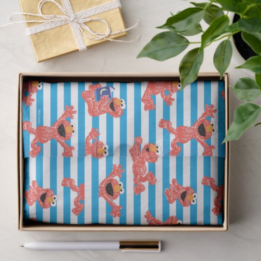 Crayon Elmo Stripe Pattern Tissuepapier (Geschenk)