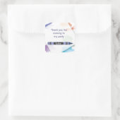 Crayon Favor Sticker | blauw (Tas)