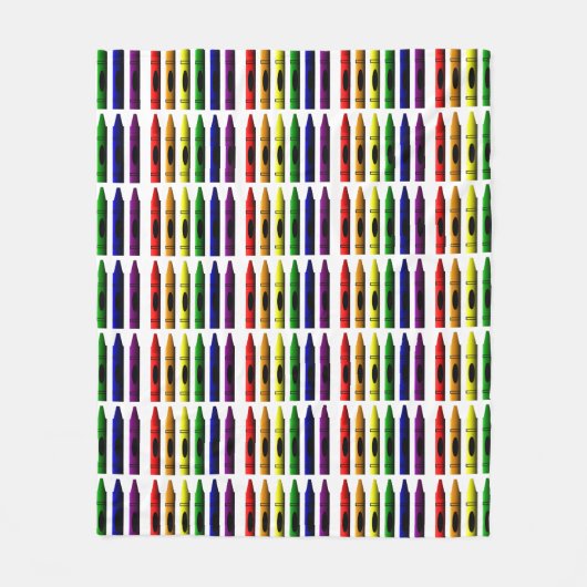 Crayon Fleece Deken (Voorkant)