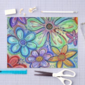 Crayon Flowers Tissuepapier (Craft)