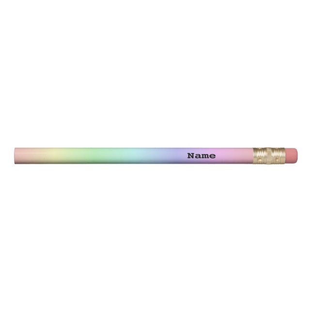 Crayon Gradient en pastel d'arc-en-ciel (Devant)