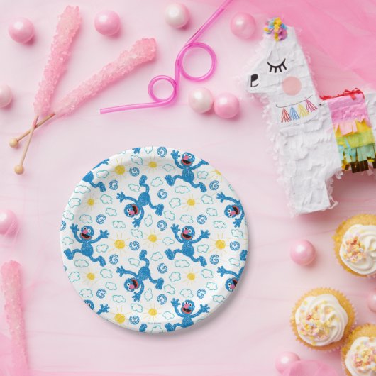 Crayon Grover Sunshine Pattern Papieren Bordje (Feest)