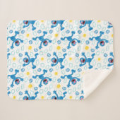 Crayon Grover Sunshine Pattern Sherpa Deken (Voorkant (horizontaal))