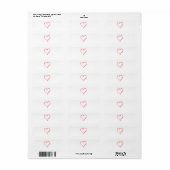 Crayon Heart Label (Full Sheet)