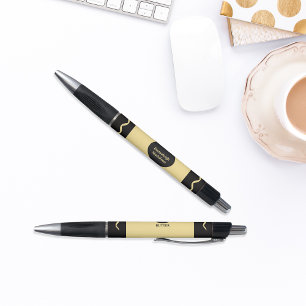 Crayon Jaune Beurre Enveloppe Monogramme Nom