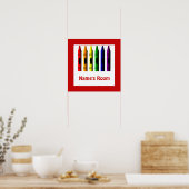 Crayon Kids Room Red Crayons Poster Modèle (Cuisine)