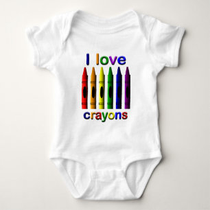 Crayon Love Crayons Baby Creeper Romper
