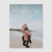 Crayon magnétique nous dans Save the Date Carte ph (Devant)