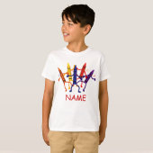 Crayon Party Nom des enfants T-shirt (Devant entier)
