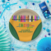 Crayon Party Papieren Bordje (Feest)