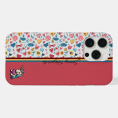 Crayon Pastel Coeur & Fleurs (Verso Horizontal)