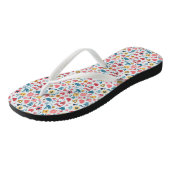 Crayon Pastel Hart & bloemen Teenslippers (Schuin)