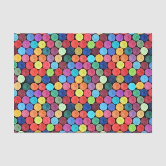 Crayon Polka Dot Tissue Paper Tissuepapier (Voorkant)