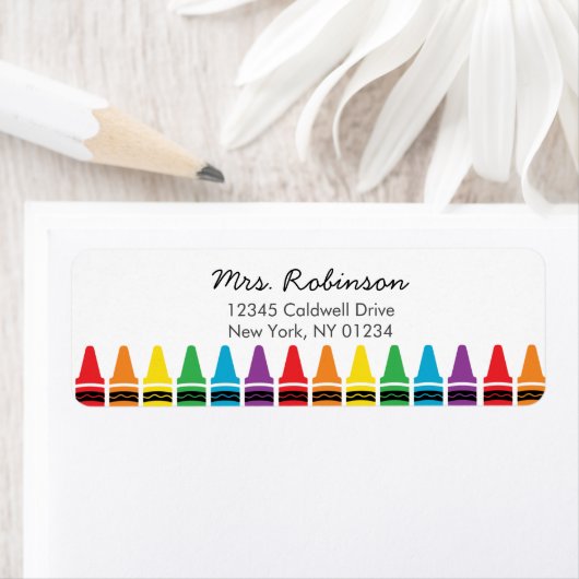 Crayon Return Address Labels (Insitu)