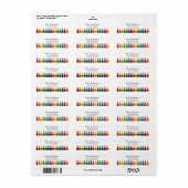 Crayon Return Address Labels (Full Sheet)