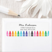 Crayon Return Address Labels (Insitu)