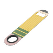 Crayon scolaire Jaune Personnalisé (Dos Angle)