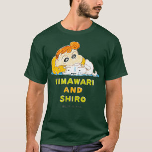 Crayon Shin-chan Himawari Shiro Eén punt T-shirt