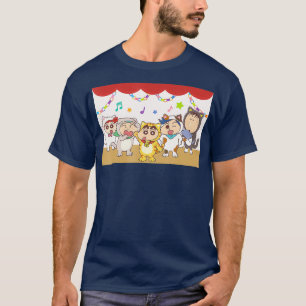 Crayon Shin-chan Kitten Play party Nu beginnen T-shirt