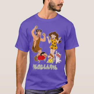 Crayon Shin-chan Nohara familie Primitieve tijdper T-shirt