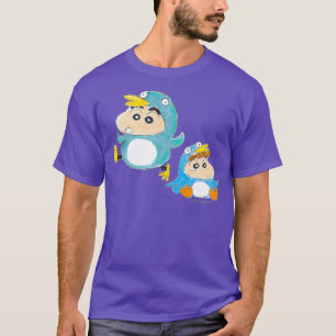 Crayon Shin-chan Penguins Shin-chan Himawari T-shirt
