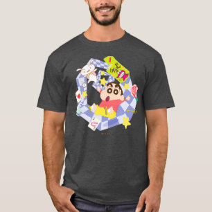 Crayon Shin-chan Round en round Shin-chans tea T-shirt
