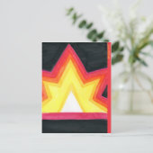 Crayon sterburst briefkaart (Staand voorkant)